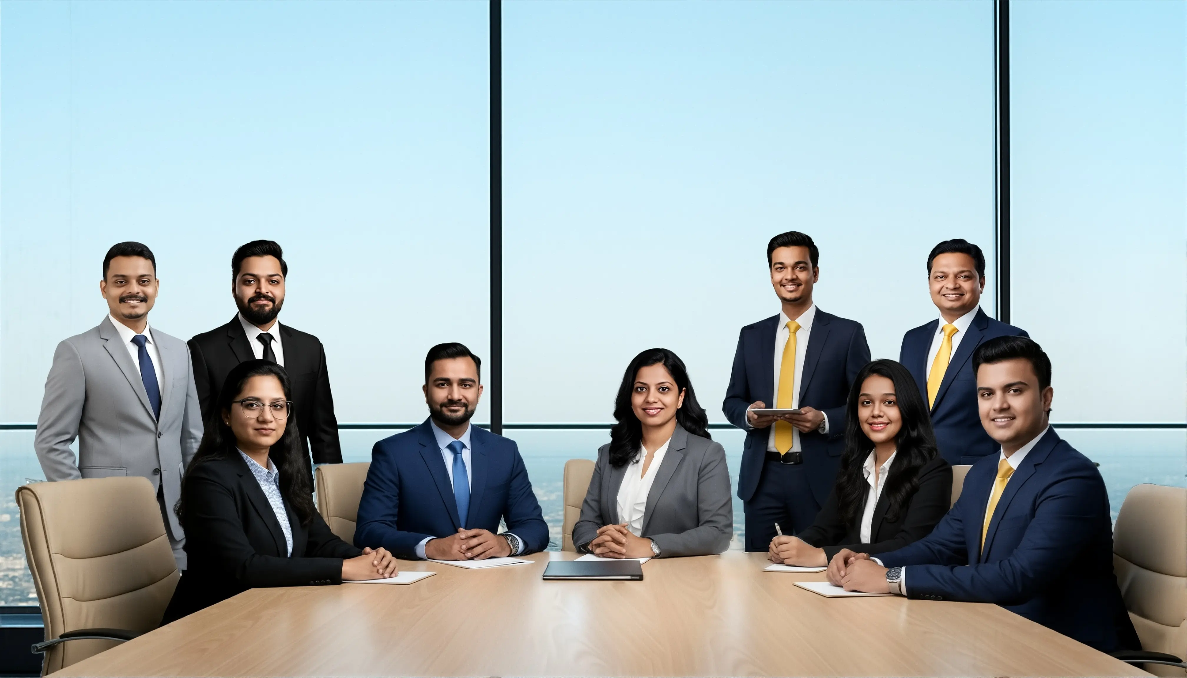 Professional team meeting